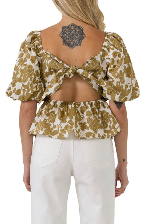 Free The Roses Cecille Blouse In Brown In Tan
