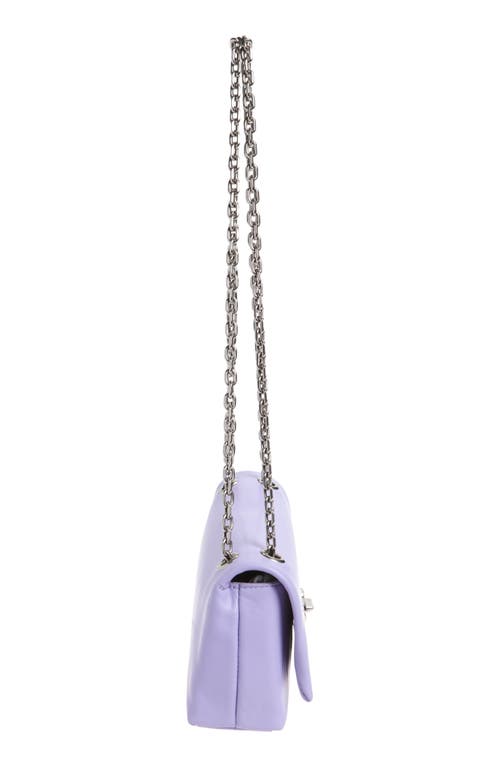 Shop Marc Jacobs The Dual Chain Leather Wallet On A Chain In Lilac