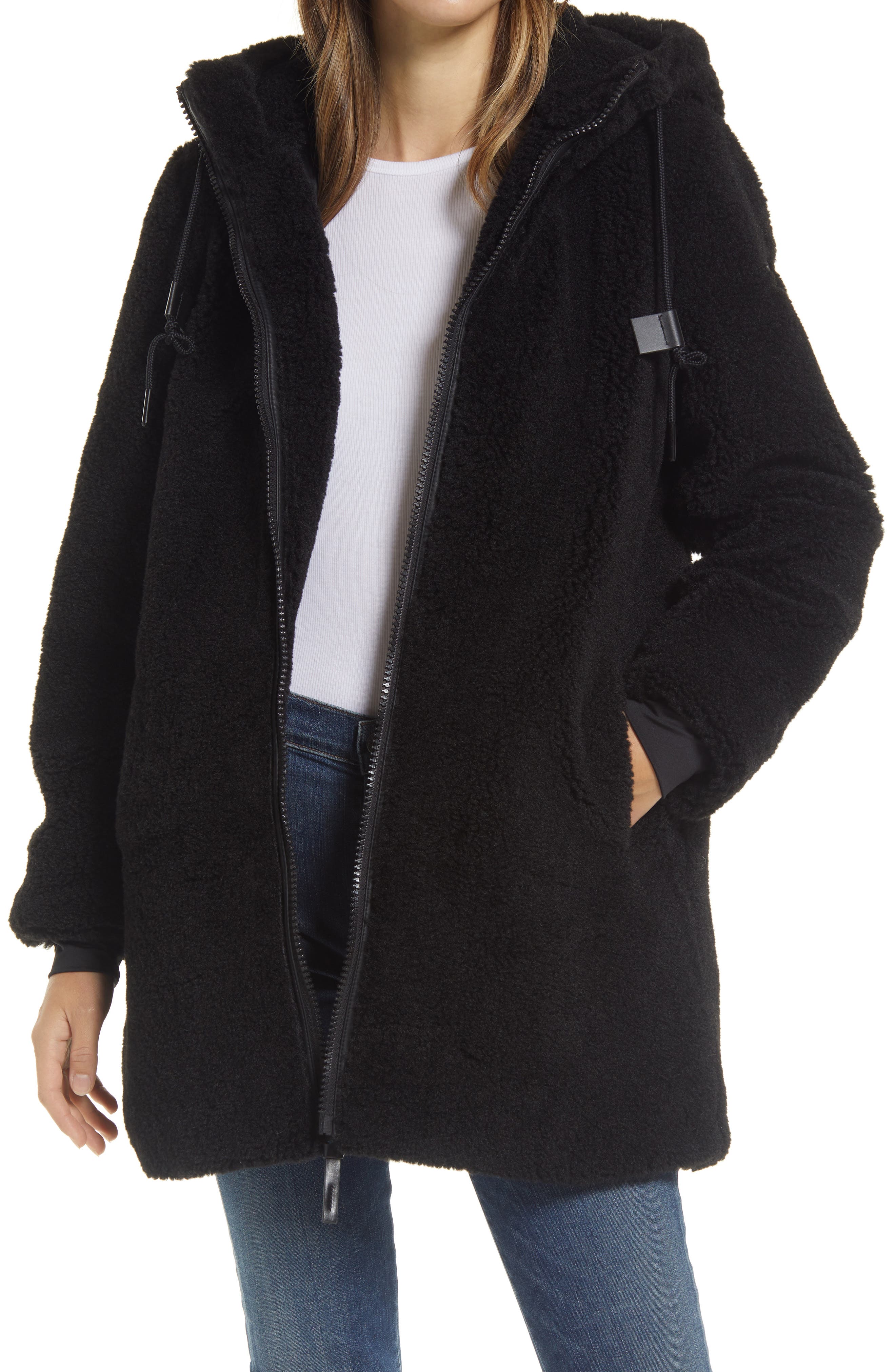 faux sheepskin jacket ladies