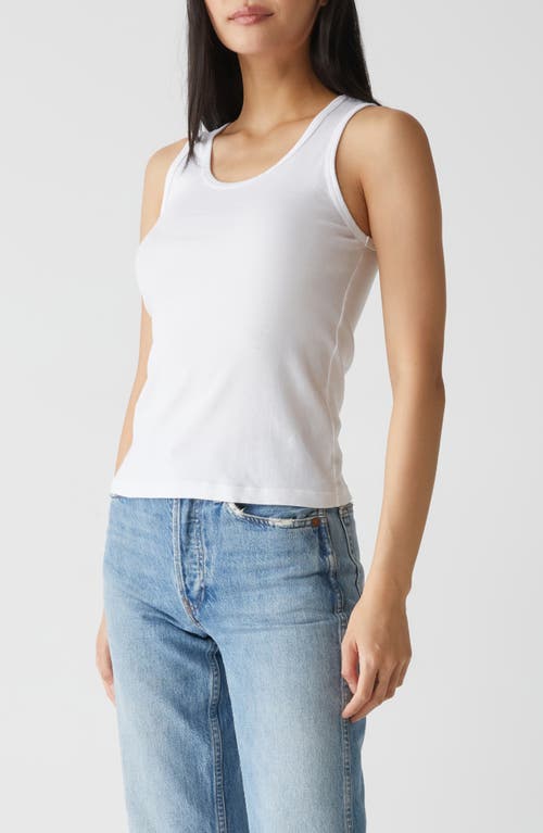 Shop Michael Stars Juno Scoop Neck Tank In White