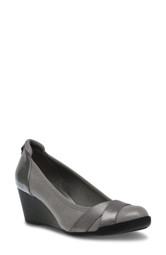 Shop Anne Klein Timeout Wedge Pump In Pewter