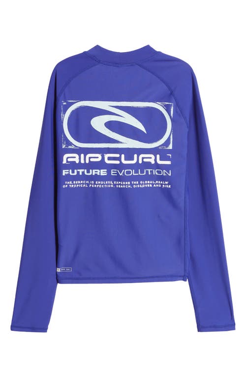 Shop Rip Curl Kids' Future Evolution Uv Long Sleeve Performance Rashguard In Wild Berry