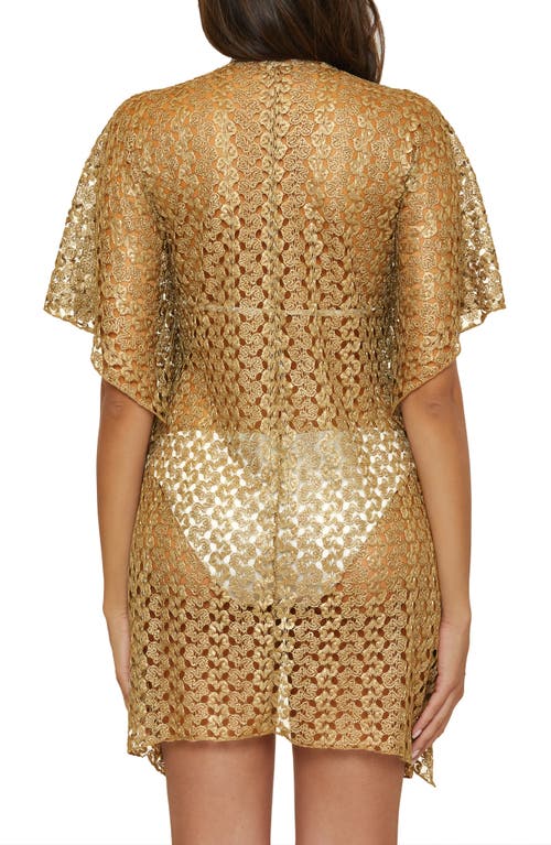 BECCA BECCA LUSTRE OPEN KNIT COVER-UP TUNIC