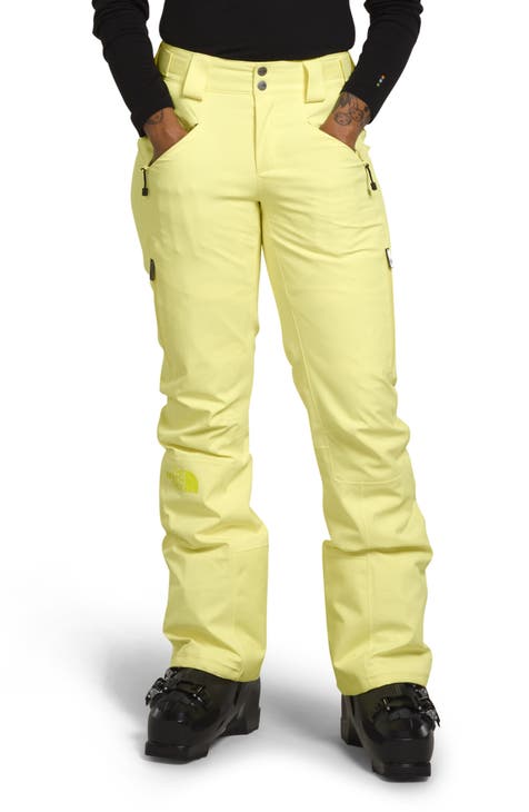 The North Face Womens Pants Size 8 Yellow Stained Lightweight