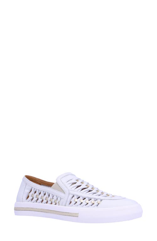L'Amour des Pieds Karsha Woven Slip-On Shoe in White at Nordstrom, Size 8