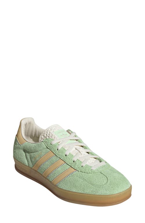 Shop Adidas Originals Adidas Gazelle Indoor Sneaker In Green Spark/almost Yellow