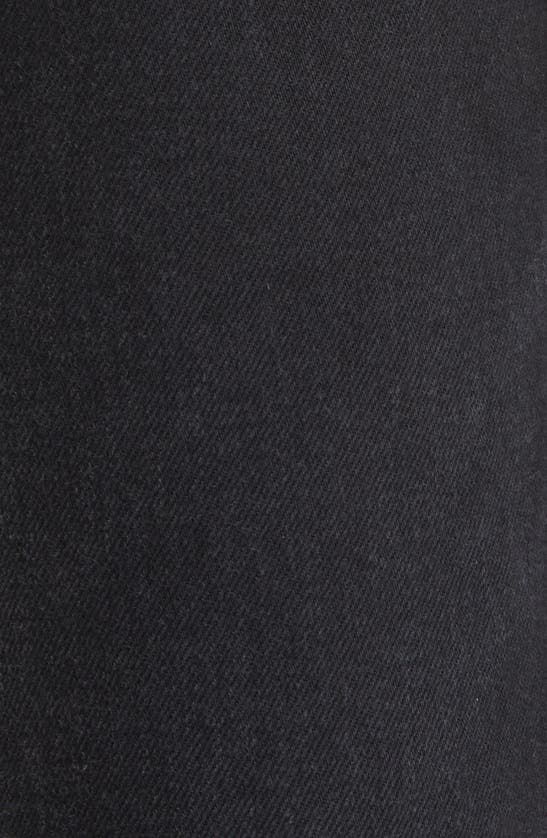 Shop Frank & Eileen Monaghan High Waist Raw Hem Crop Mom Jeans In Black Wash