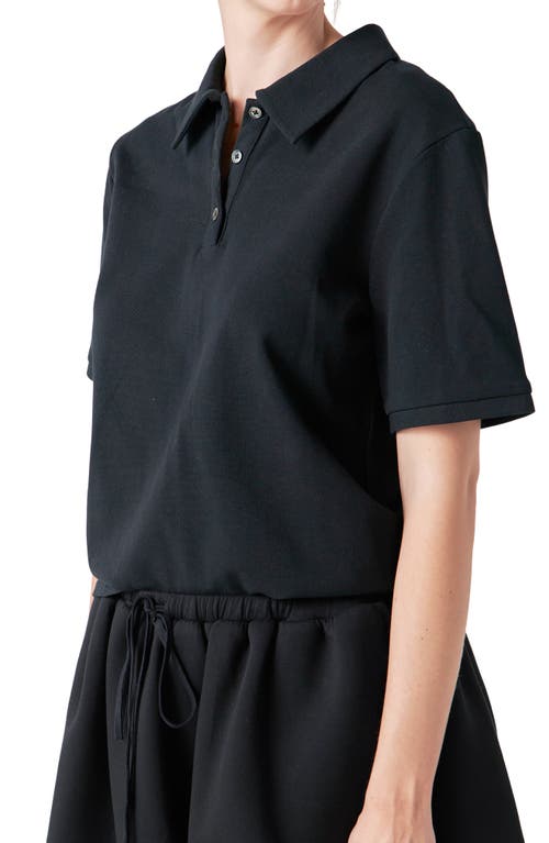 Grey Lab Scuba Balloon Mini Skirt In Black In Black