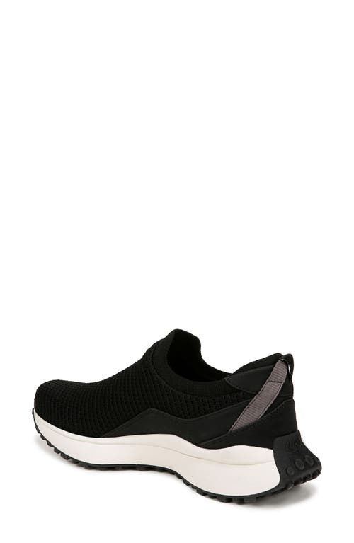 Ryka Jumpstart Womens Knit Arch Support Slip-on Sneakers In Black White