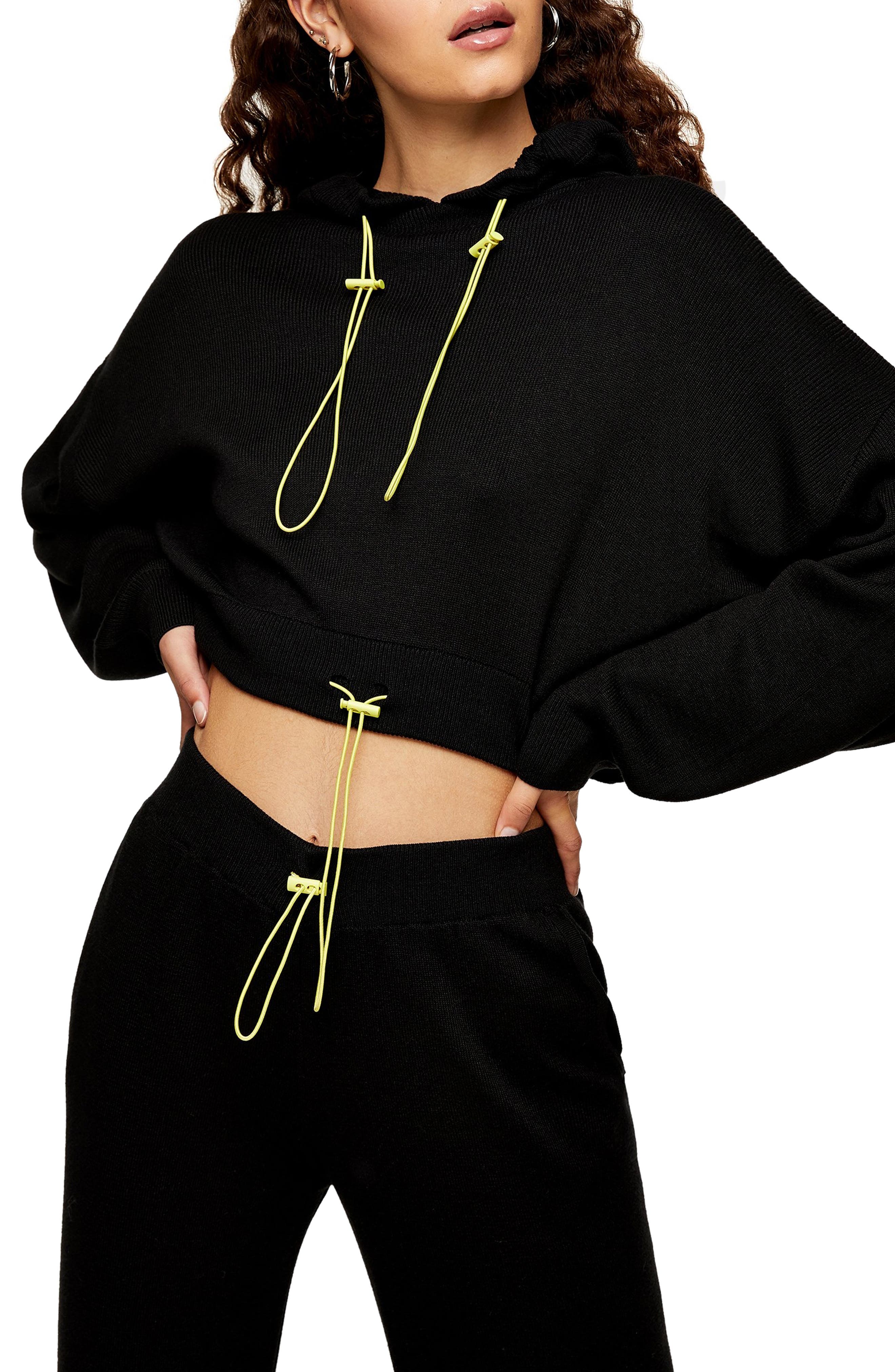 micro crop hoodie