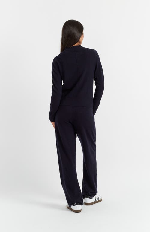Chinti & Parker Crew-neck Knitted Cardigan In Navy