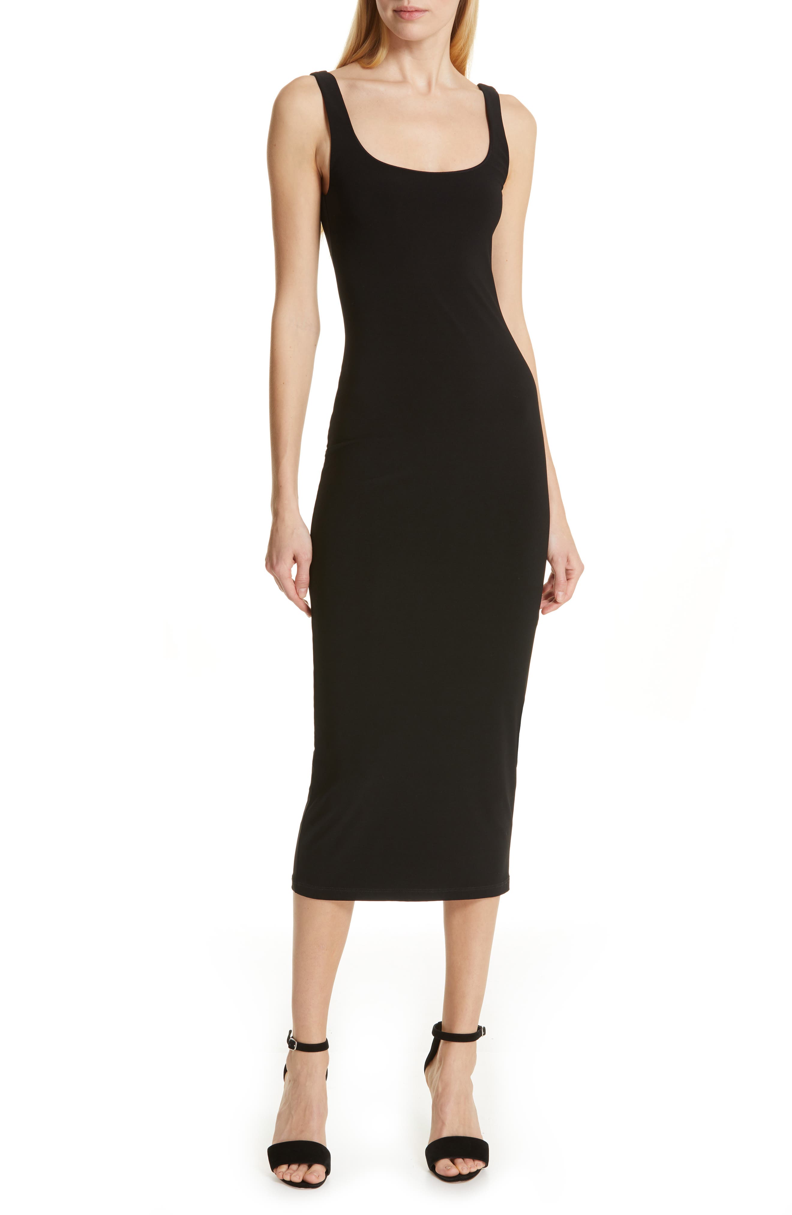 Cinq A Sept Ariella Body-Con Midi Dress, Black