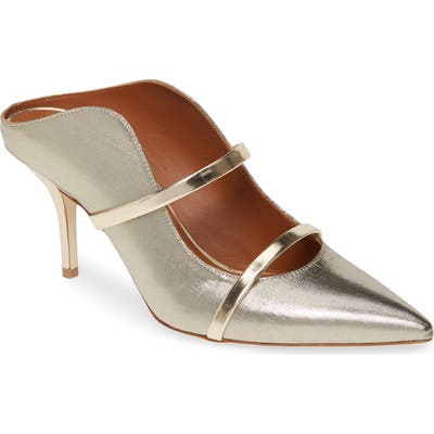 Malone Souliers Maureen Double Band Mule, Metallic