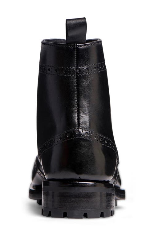 Anthony Veer Grant Wingtip Boots In Black