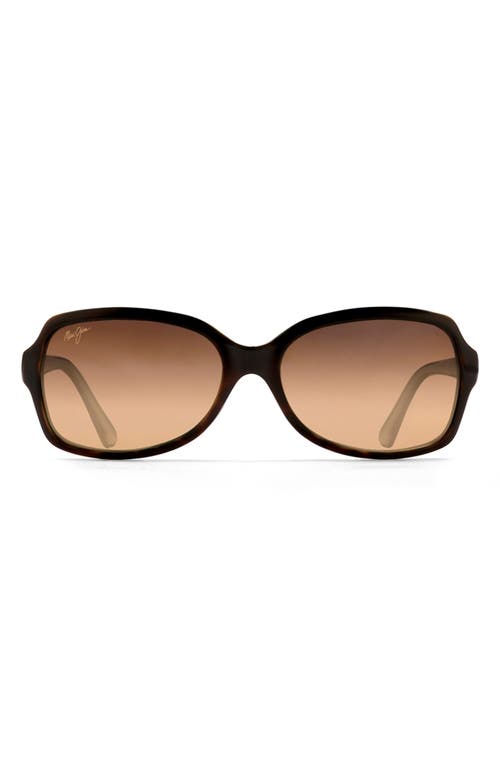 Maui Jim Cloud Break 56mm PolarizedPlus2 Sunglasses in Tortoise Peacock/Blue/Bronze at Nordstrom