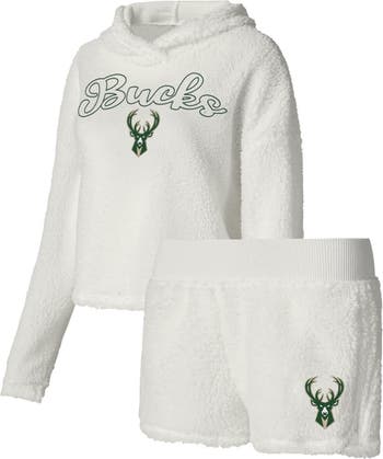 Women's Concepts Sport White Milwaukee Bucks Gable Knit T-Shirt Size: Medium