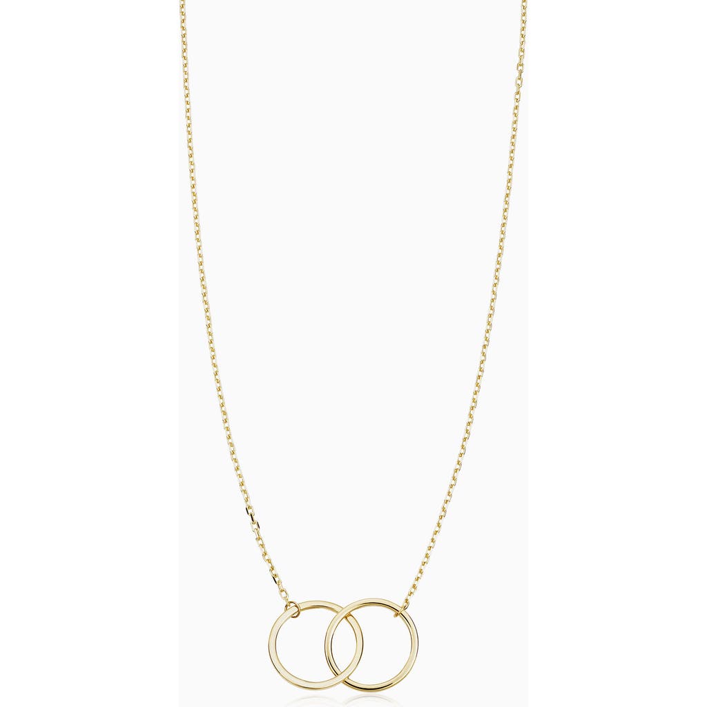Oradina Women's 14k Yellow Solid Gold Forever Linked Necklace In Yellow Gold