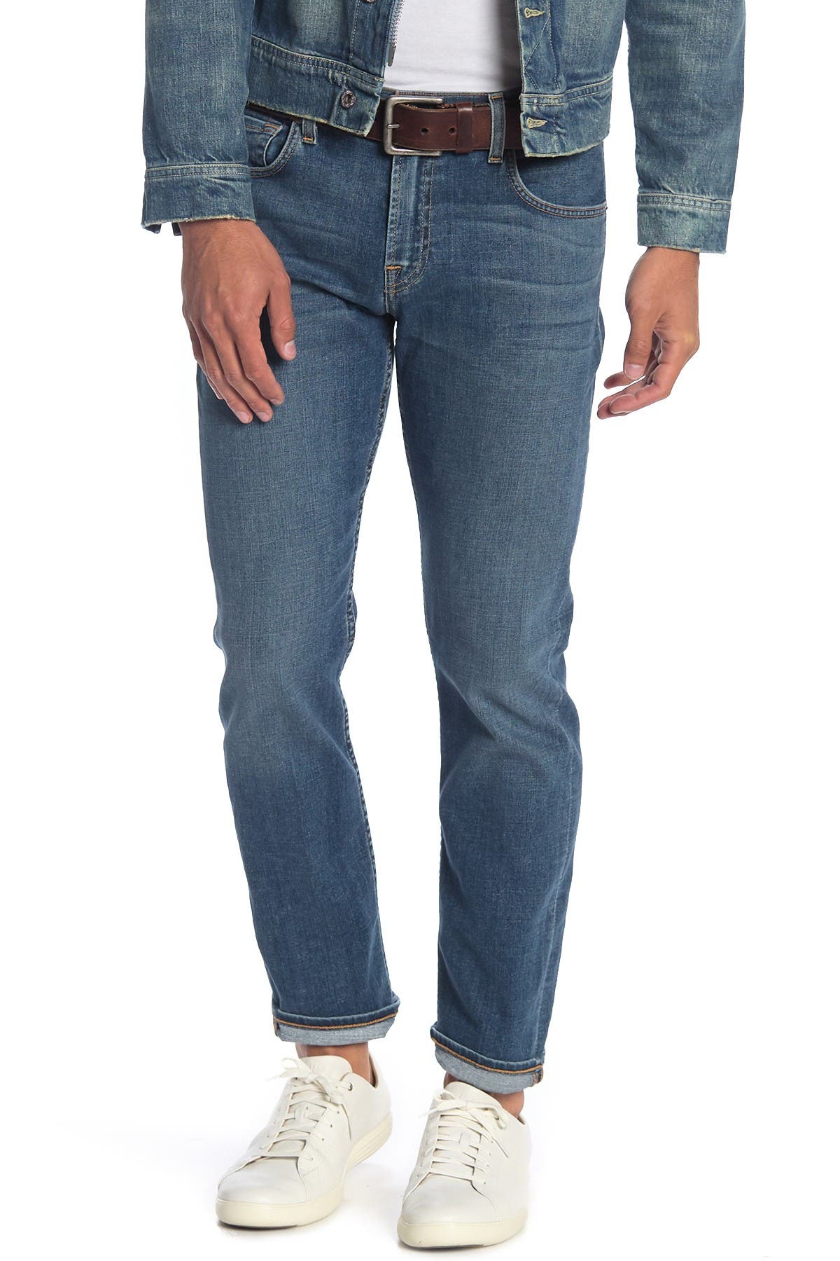 7 For All Mankind Slimmy Slim Jeans In Dark Blue1