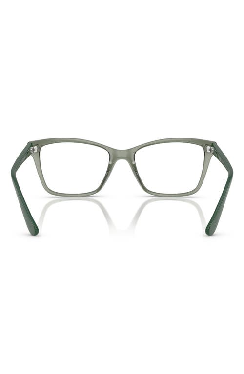 Vogue 53mm Rectangluar Optical Glasses In Green