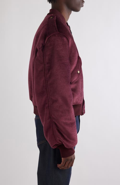 Givenchy Velvet Bomber Jacket In Old Pink
