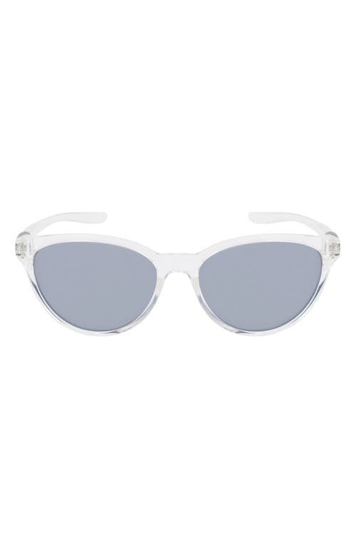 Shop Nike City Persona 57mm Cat Eye Sunglasses In Clear/grey