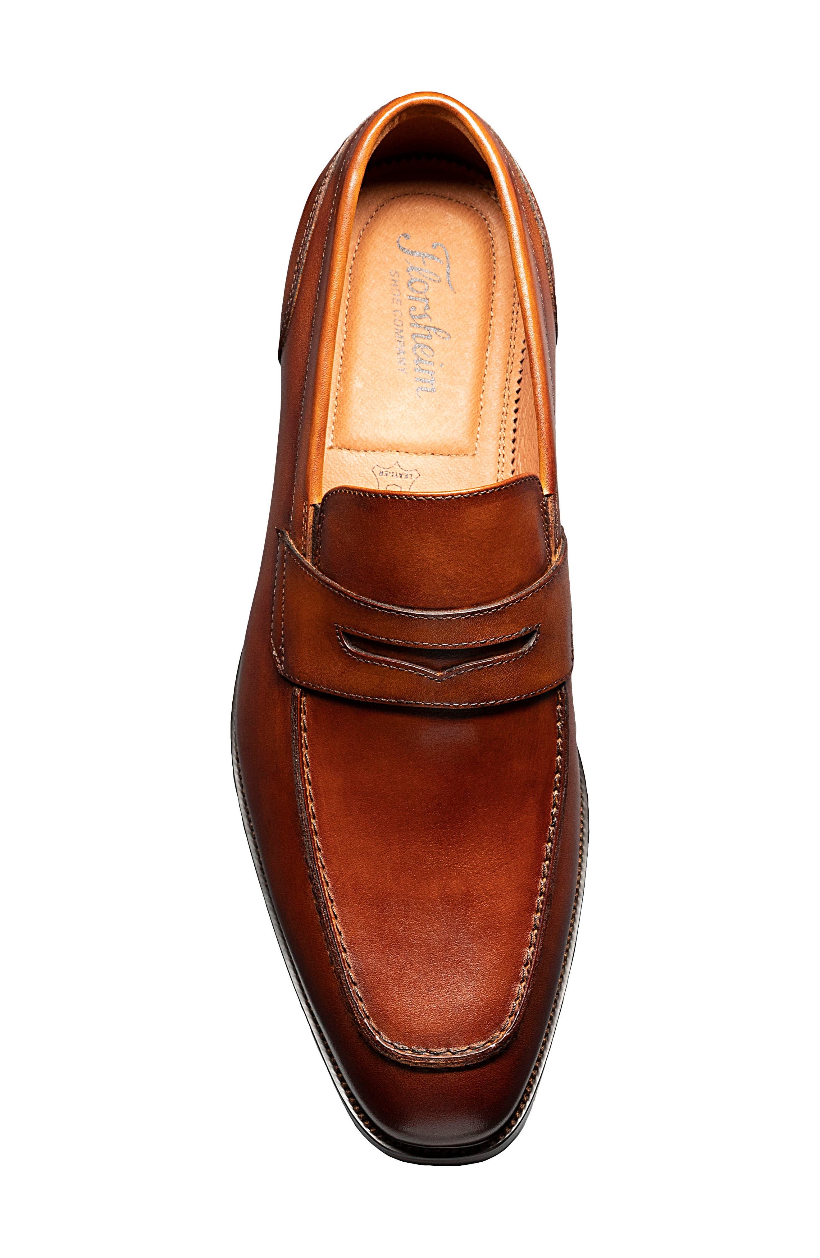 Florsheim Sorrento Moc Toe Penny Loafer 9.5 Men's Cognac