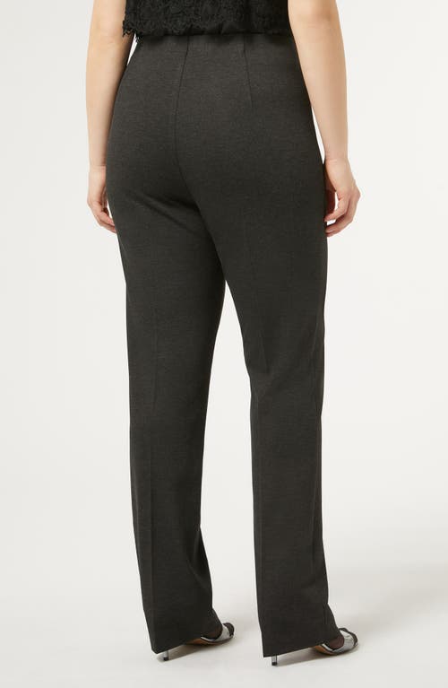 Shop Marina Rinaldi Brigida Stretch Jersey Pants In Dark Grey