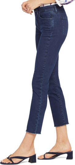 Clothing & Shoes - Bottoms - Jeans - Cropped/Capris - NYDJ Sheri Slim Leg  Ankle Fray Hem Jean - Online Shopping for Canadians