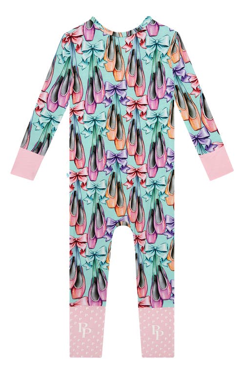 Shop Posh Peanut Irina Fitted Convertible Footie Pajamas In Light/pastel Blue