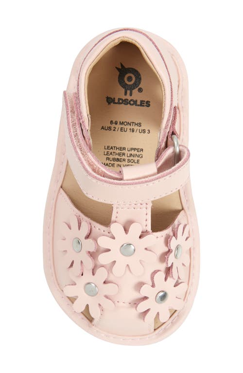 Shop Old Soles Kids' Wildflower Sandal In Powder Pink/pink Sole