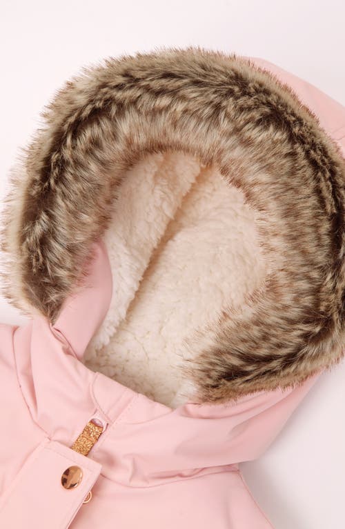 Rokka&rolla Kids' Cozy Fleece-lined Parka In Pink