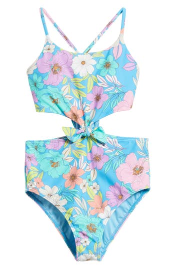 O'neill Knot Cutout One-piece Swimsuit In Retro Blue