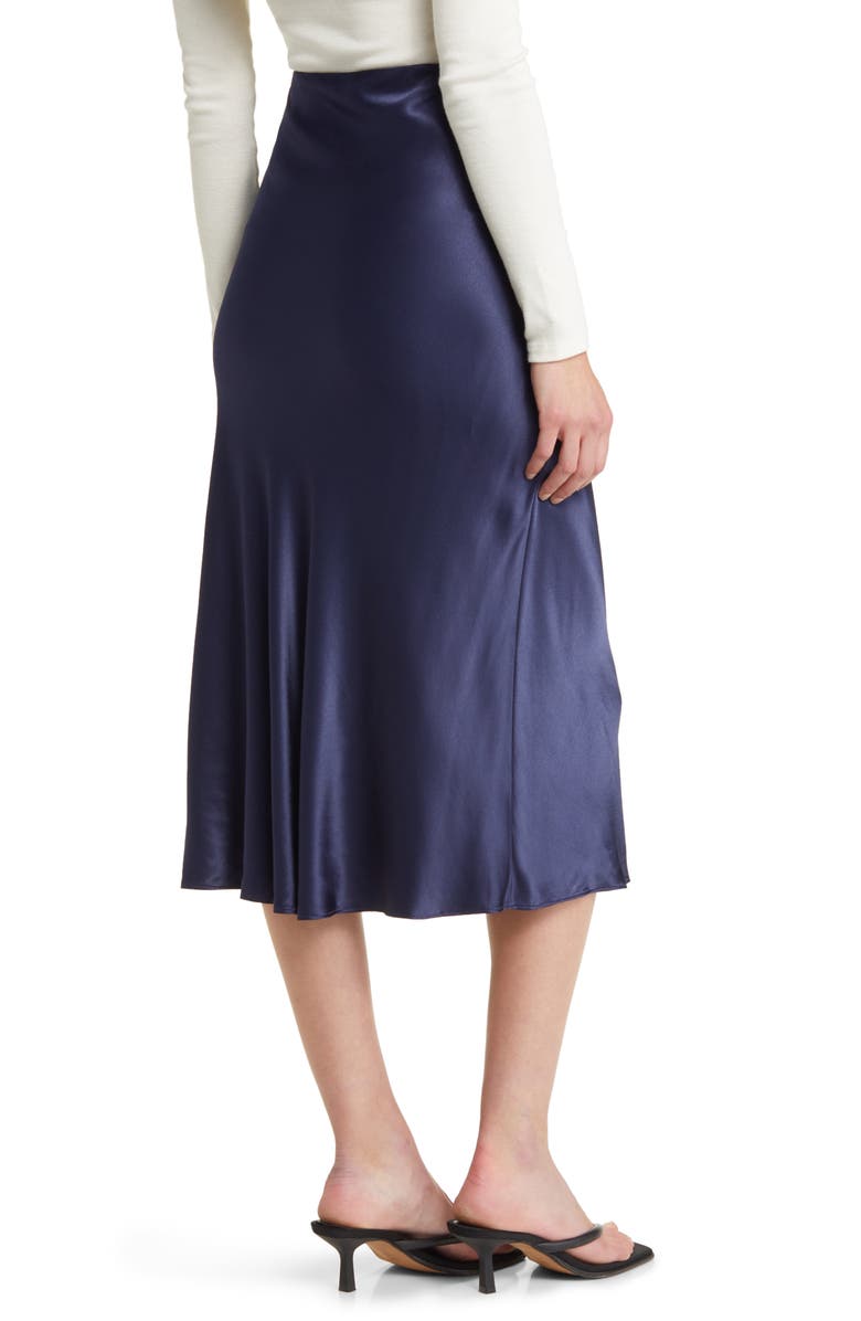 Rails Anya Satin Midi Skirt | Nordstrom