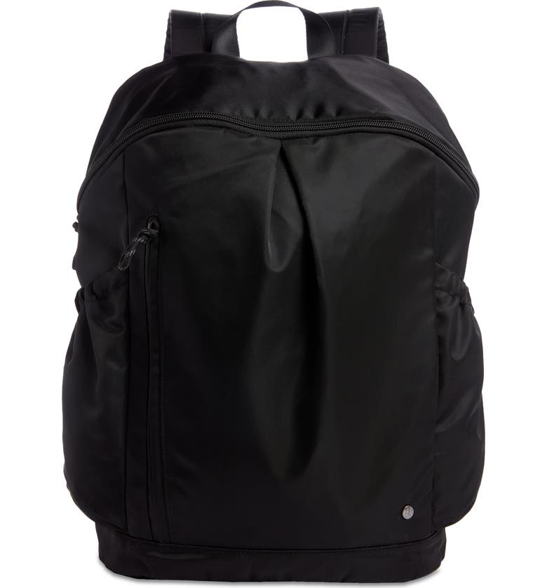 ZELLA Nylon Backpack, Main, color, BLACK