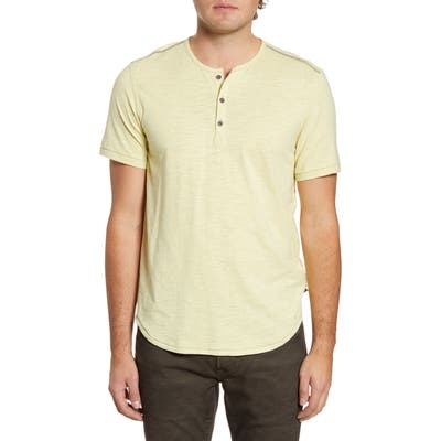 John Varvatos Star Usa Ryman Slub Henley, Yellow