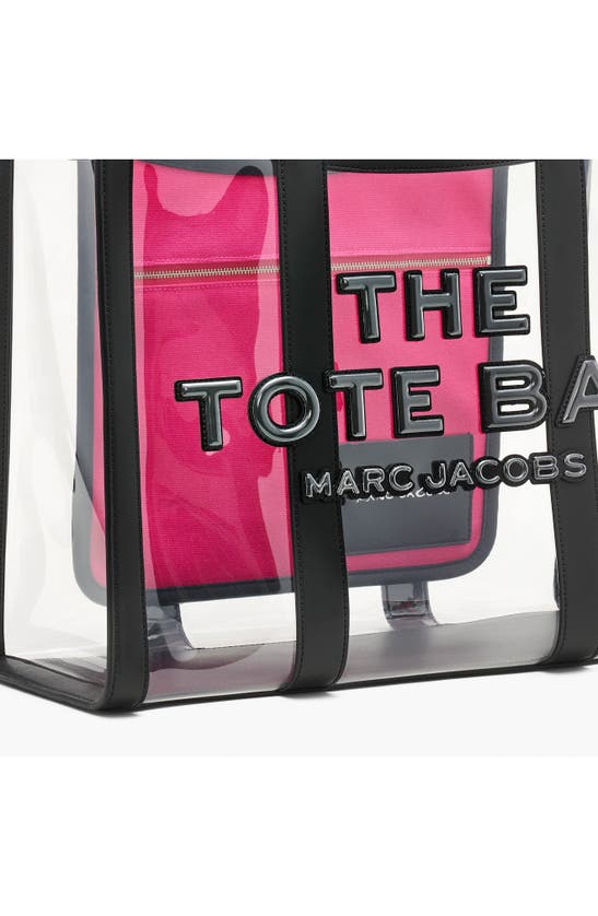 Shop Marc Jacobs The Large Transparent Tote In Black