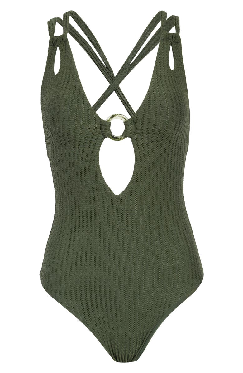 Becca Line N Sand Cutout One-Piece Swimsuit | Nordstrom