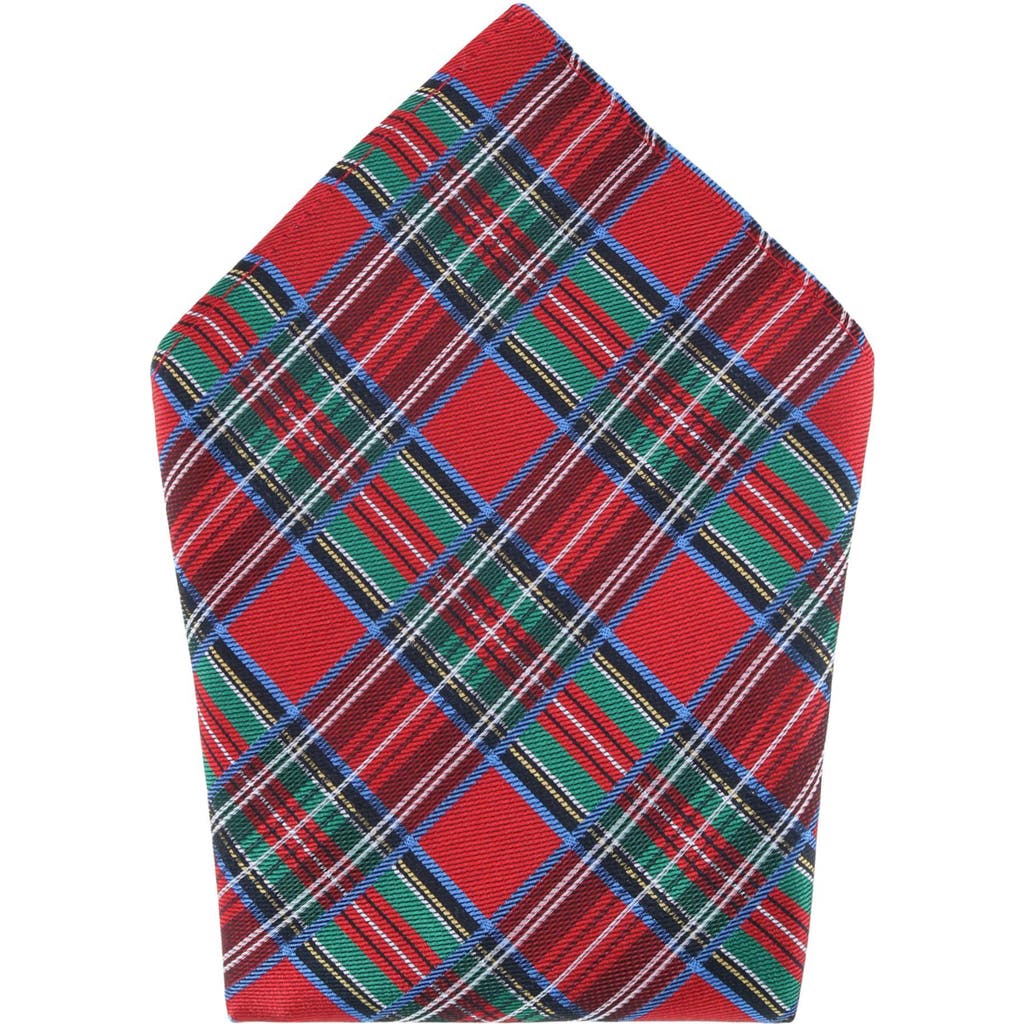 Trafalgar Nicholas Tartan Plaid Silk Pocket Square In Tartan Plaid