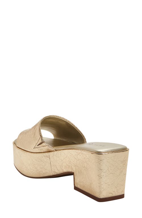 Shop Katy Perry The Busy Bee Platform Slide Sandal In Gold