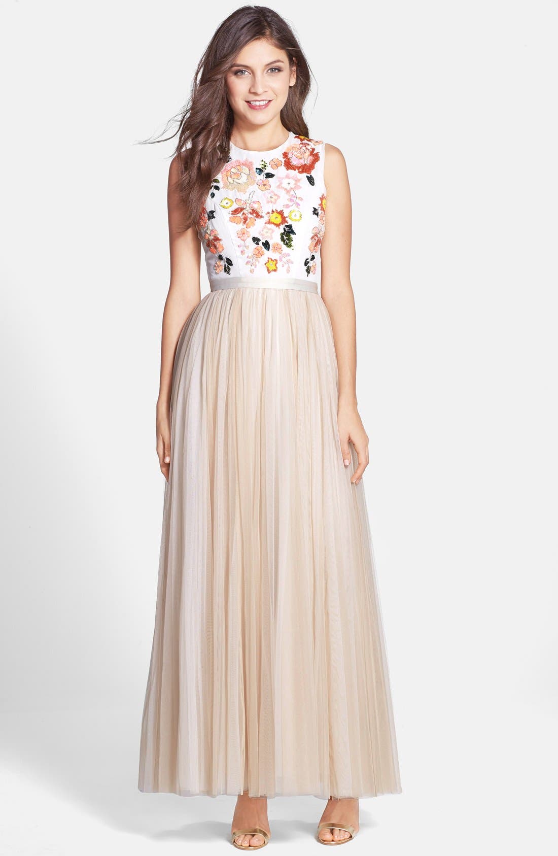 Needle & Thread 'Trailing Floral' Embellished Gown Nordstrom