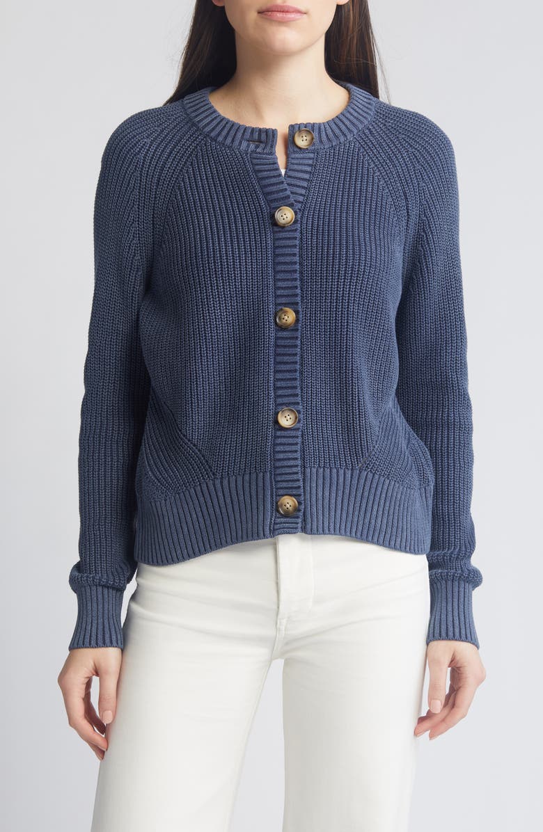 Fisherman Cardigan - Cobalt main image 1