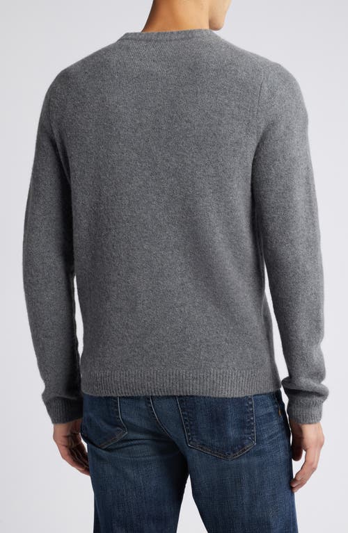 Shop Treasure & Bond Soft Texture Crewneck Sweater In Grey Dark Heather