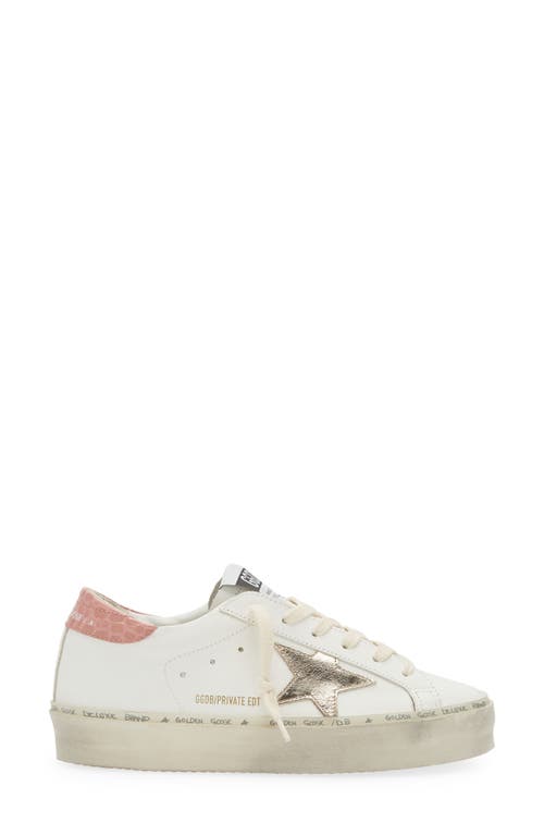 Shop Golden Goose Hi Star Low Top Platform Sneaker In White/platinum