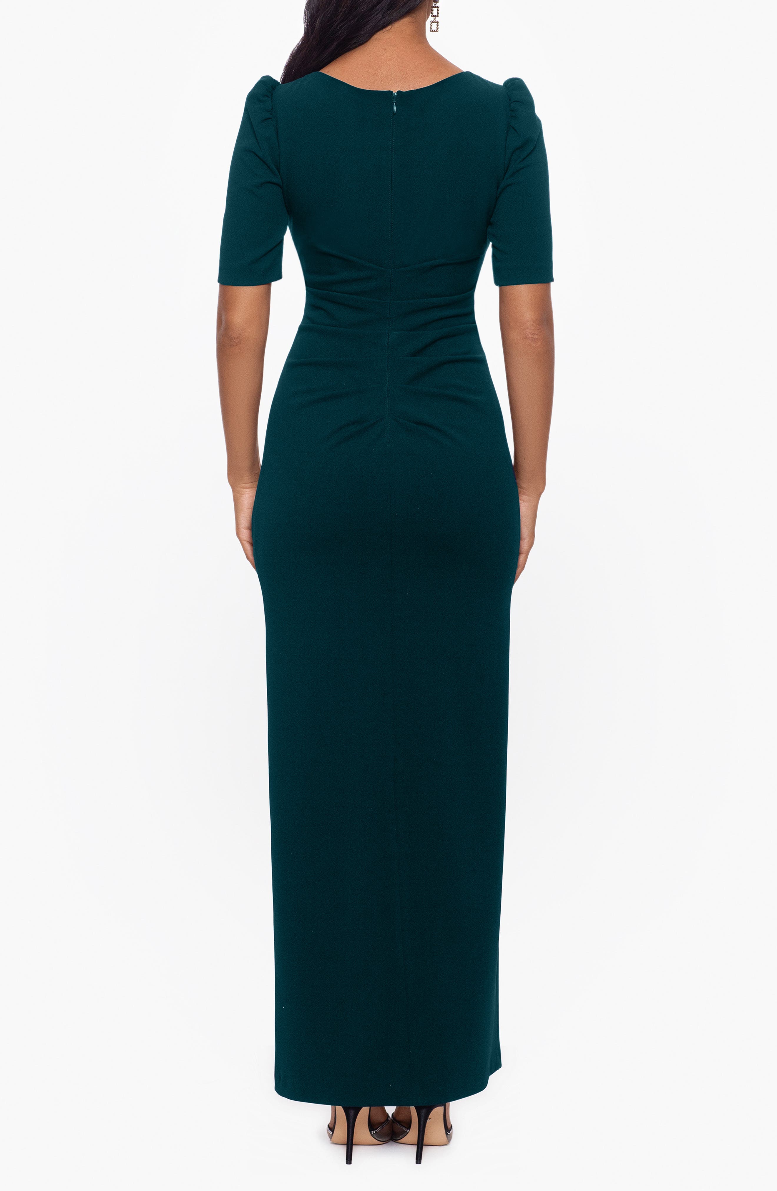 Xscape Evenings Xscape Scuba Crepe Ruffle Gown | Nordstrom