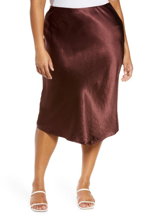 Zilky anthracite satin midi skirt, InWear, Women's Midi Skirts &  Mid-Length Skirts