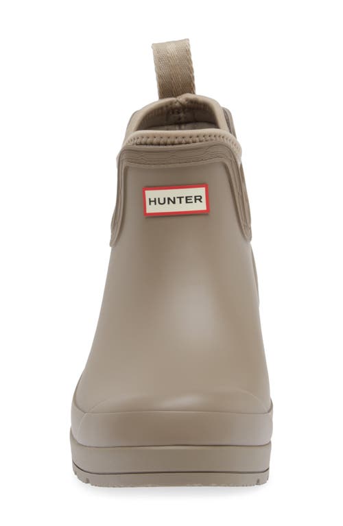 Shop Hunter Waterproof Chelsea Rain Boot In Millstone