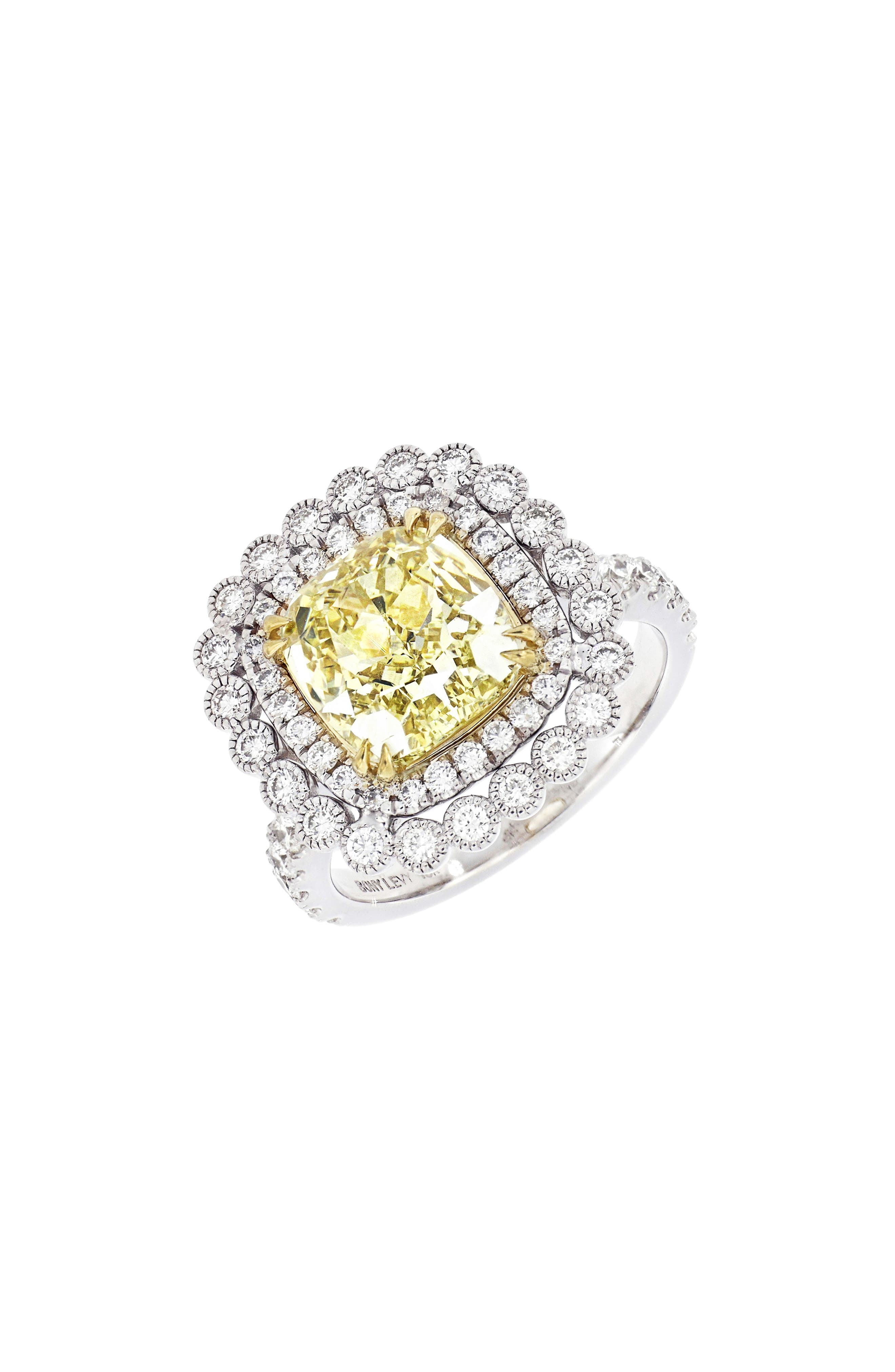 bony levy yellow diamond ring