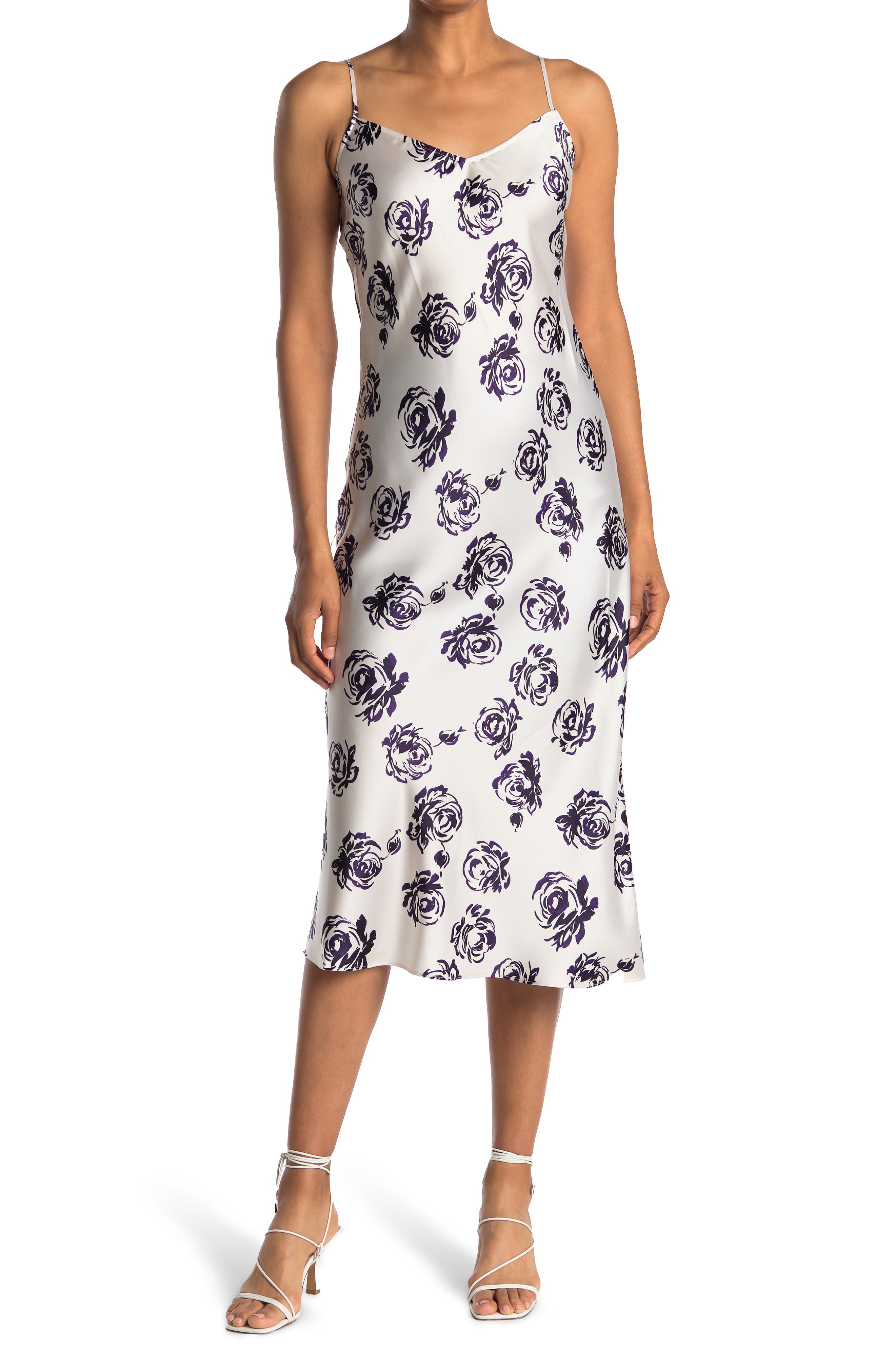white christmas dresses Susana Monaco Satin Bias Cut Slip Dress – Monelle Vermont main image 1