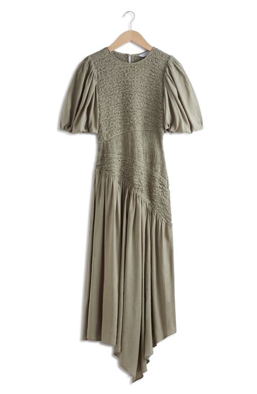 & Other Stories La Trina Asymmetric Dress Beige Medium Dusty at Nordstrom,