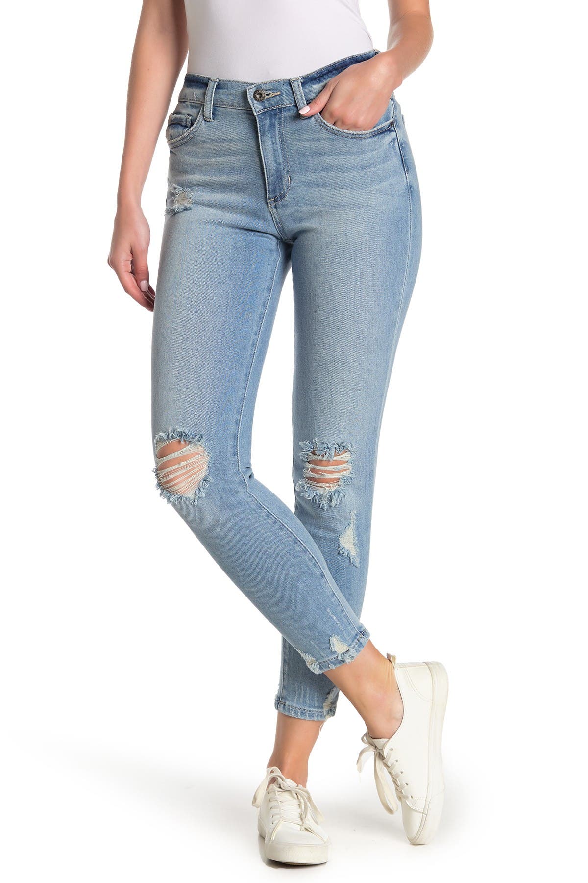sneak peek jeans mid rise
